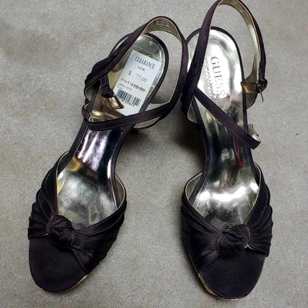 Guess strap pumps